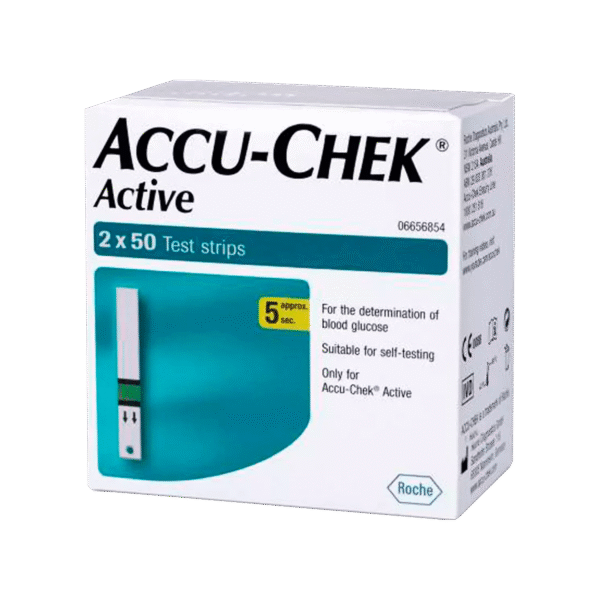 Accu-Chek Active Glucometer Test Strips Box Of 100 (50 X 2) - Image 2