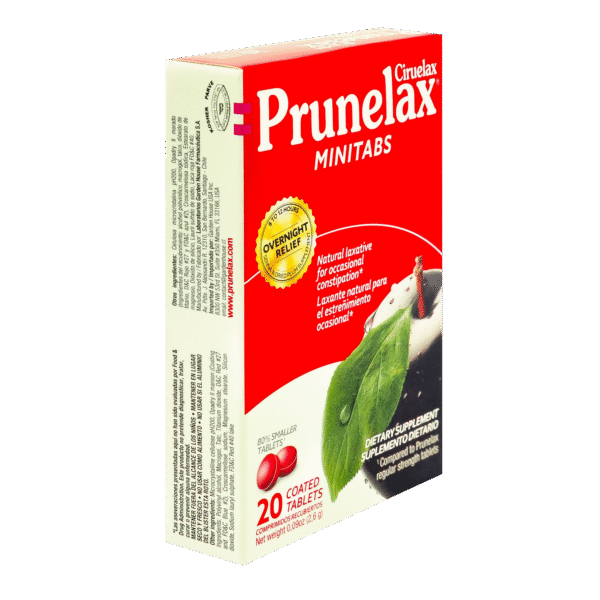 Prunelax Ciruelax Minitab's Natural Laxative Coated Tablets, 20 Count - Image 2