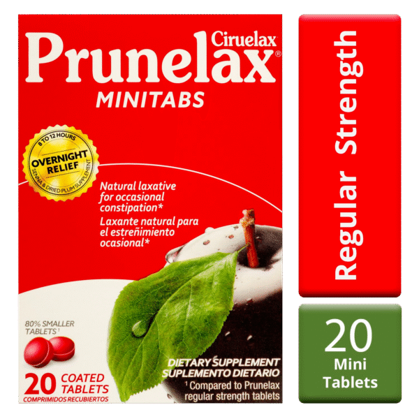 Prunelax Ciruelax Minitab's Natural Laxative Coated Tablets, 20 Count - Image 3