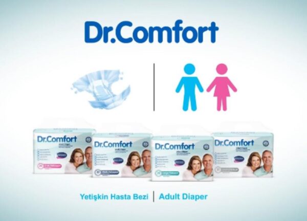 حفائض دكتور كومفورت تركي لاصقه DR. COMFORT ADULT DIAPERS