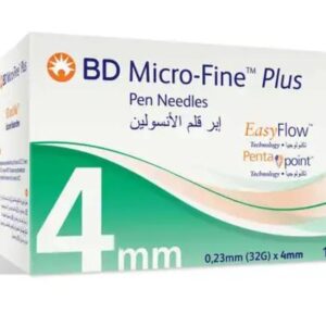 ابر قلم انسولين مقاس 4 BD Nano 32G/4mm/100PCS