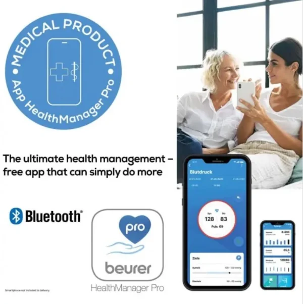 جهاز ضغط بويرر عضد بلوتوث BEURER BLOOD PRESSURE BM85 - Image 3