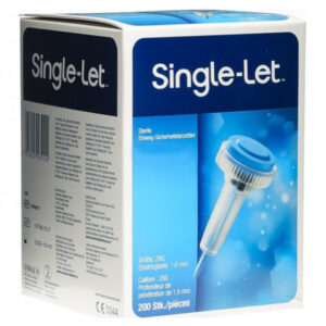 شكاكات سينجل ليت ابر وخز للاستخدام مرة واحدة 200 ابرة SINGLE LET STERILE USE SAFETY LANCETS