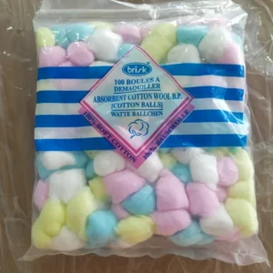 قطن طبي كور قطع ملون