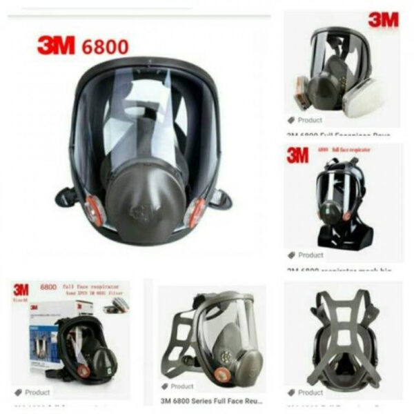 قناع واقي 3M™ Full Facepiece Reusable Respirator 6800 Medium