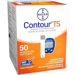 CONTOUR TS STRIPS 50/PK كونتور تي اس شرايط قياس سكر