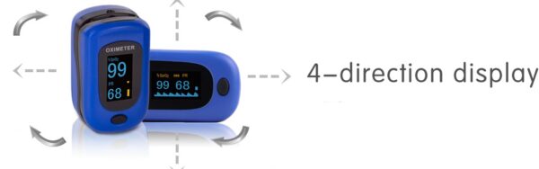 PC-60B1 Creative Fingertip Pulse Oximeter For Adult ,  جهاز قياس نسبة الأكسجين كبار - Image 3