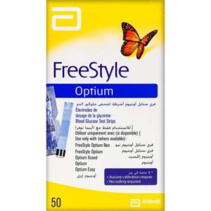 FREESTYLE OPTIUM STRIPS 50/PK  فري ستايل اوبتيوم شرايط قياس سكر