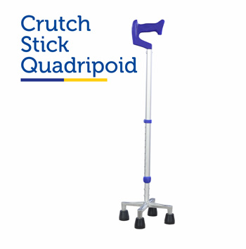 Rehaid Crutch Stick Quadripoid