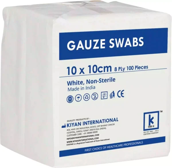 شاش قطع غير معقم Non Sterile Gauze Swab 10x10cm - Image 2